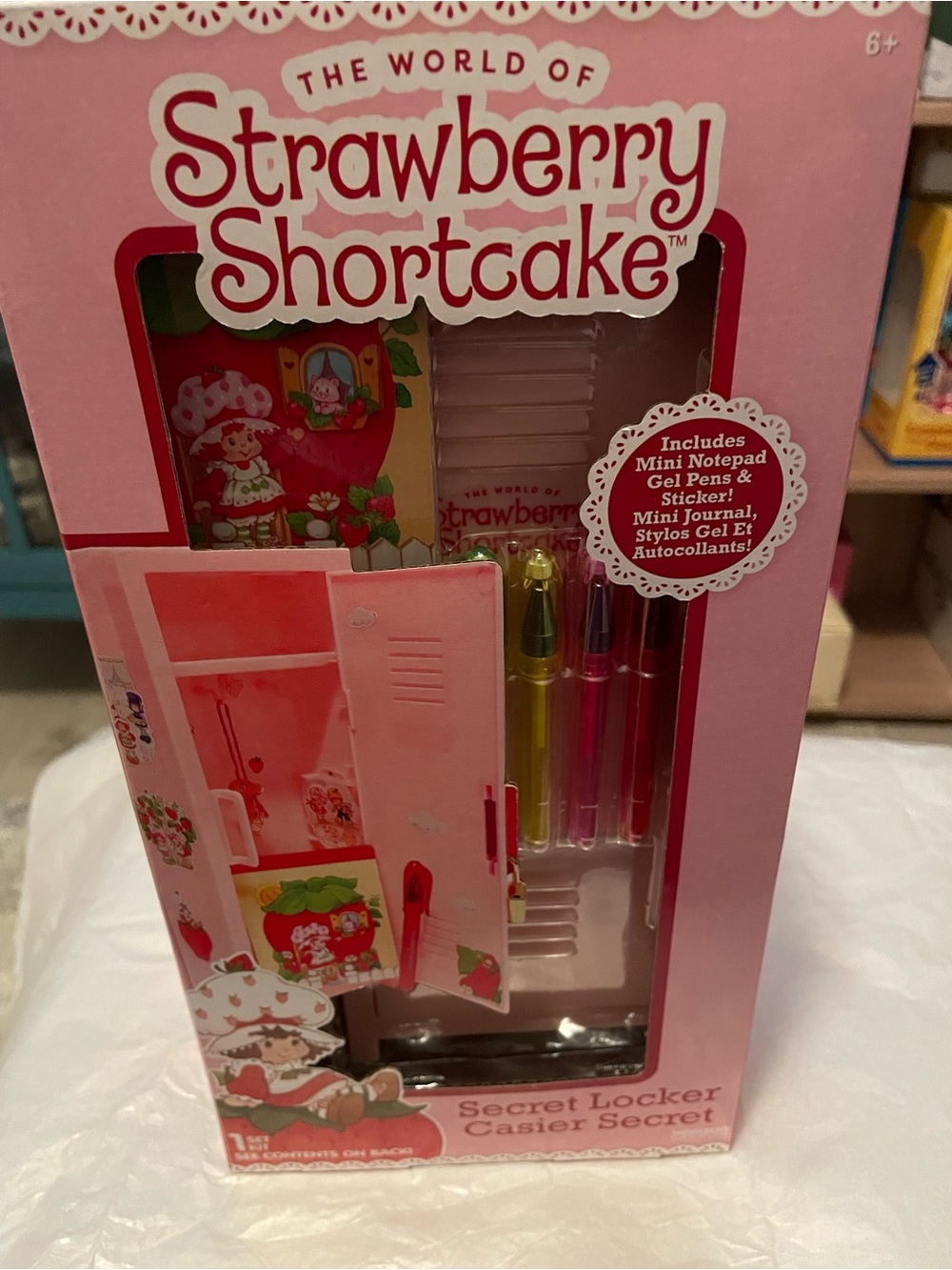 Strawberry Shortcake Secret Locker Playset Lock & Key, Notepad, Stickers